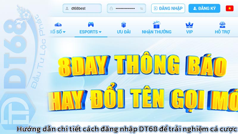 Hướng dẫn chi tiết cách đăng nhập DT68 để trải nghiệm cá cược
